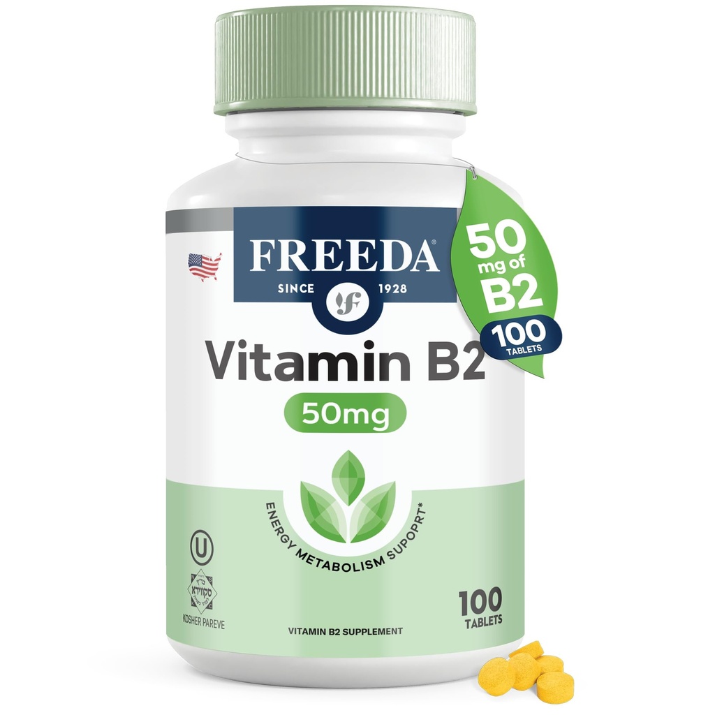 Freeda B2-vitamiini Riboflaviini 50 mg 