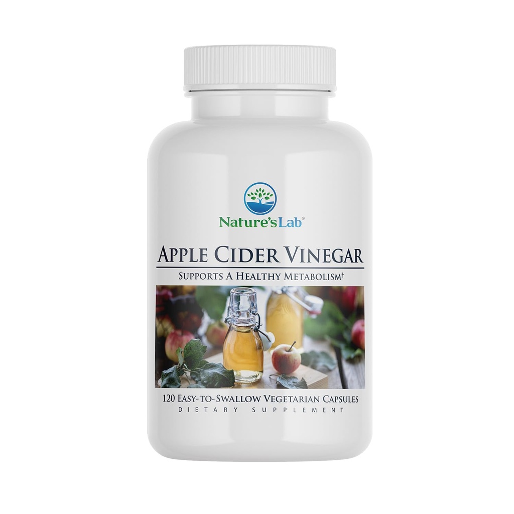 Luonnon Lab Apple Siideri Viinietikka 1200 mg kromi - 120 kapselia (60 päivän tarjonta)