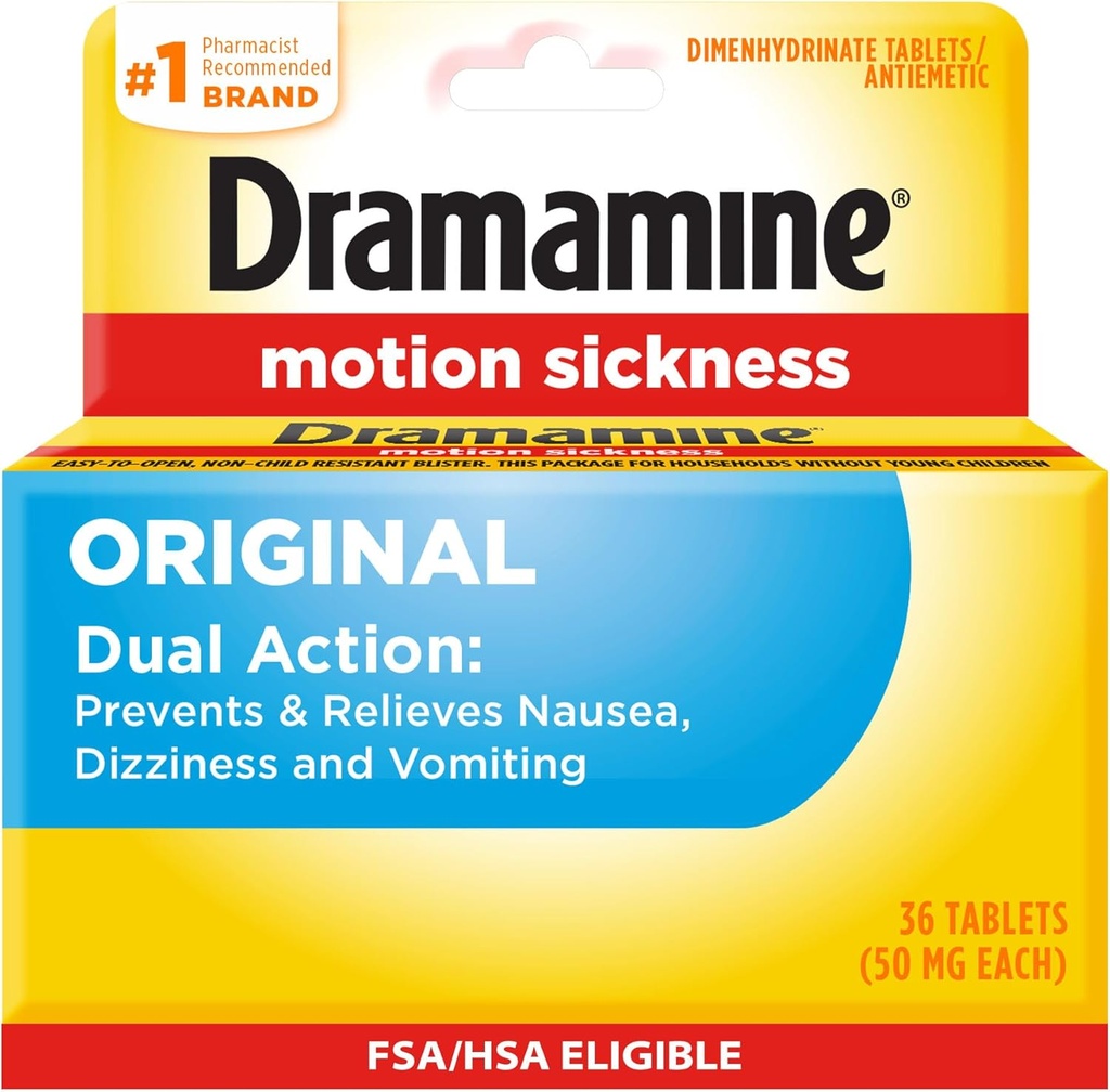 Dramamine Original, Motion Picture Relief, 36