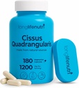 LongLifeNutri Cissus Quadrangularis 1200mg - 180 kasvissyöjäkapselit, kantauute Joint Comfort, Bone Strength & Active Mobility, High Potency Formula, 3-kuukautinen tarjonta, GMP Certified, Valmistettu Yhdysvalloissa