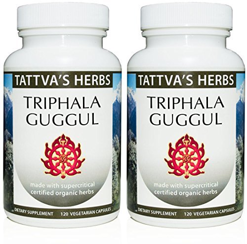 Triphala Guggul Herbal Supplement, Ayurveda Herbal Supplements, Dgestive Health & Support, Triphala Powder Capsules, 240 Count (2 Pack), 25 vuotta Premium Service