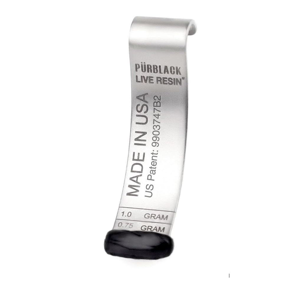 Pürblack® Pürscale for Shilajit - Patentoitu Hartsimittaustyökalu Spoon . Varmistaa tarkan annon, itseratkaisun, ajansäästämisen, Odorin neutraloinnin ja välittömästi välitöntä kulutusta varten.