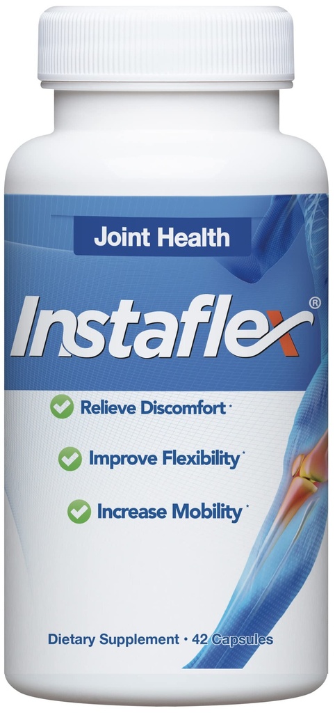 Instaflex Joint Support Supplement - Clinically Studied Joint Relief Blend of Glucosamine, MSM, White Willow, Turmeric, Ginger, Cayenne, Hyaluronic Acid - 42 kapslar