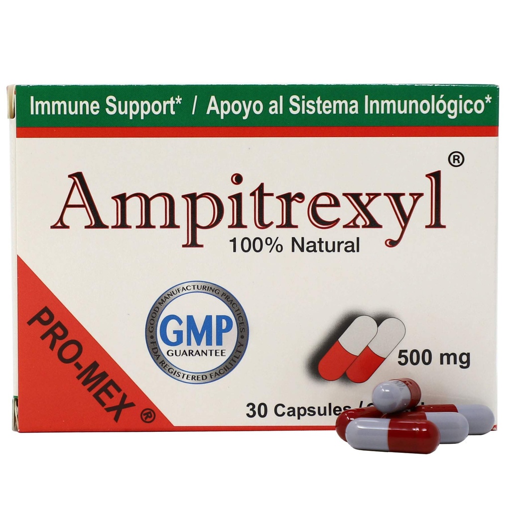 Formel 100% naturlig, hjälper dig att stödja immunsystemet, antioxidant, 30 kapslar, 500 mg, låda