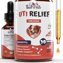 Naturlig hund UTI Behandling - Dog UTI - Dog Urinary Tract Infection Behandling - UTI Dog Behandling - Dog UTI Supplement - Dog UTI Cranberry - Dog Cranberry Supplement - 1 fl oz - Bacon smak
