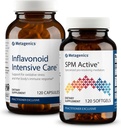 Metagenics Daily Joint Support Duo: SPM Active - 120 Softgels and Inflavonoid IC for Joint Comfort, Tissue Health & Minor Discomfort - 120 kapselia