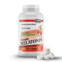 LANDAU Pureskeltava melatoniini lapsille - 1 mg pieni annos melatoniinin unilääkettä lapsille - Kosher & Made in the USA - Helppo ottaa luonnollinen Cherry Flavor Melatoniini unilääke lapsille, lapsille ja aikuisille (100)