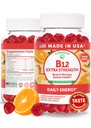 Lunakai Extra Strength 3000mcg B12-vitamiini Gummies - USA Made, Delicious Daily Energy & Metabolia Support - Vegan B12 Methylcobalamin täydennysosa 60ct