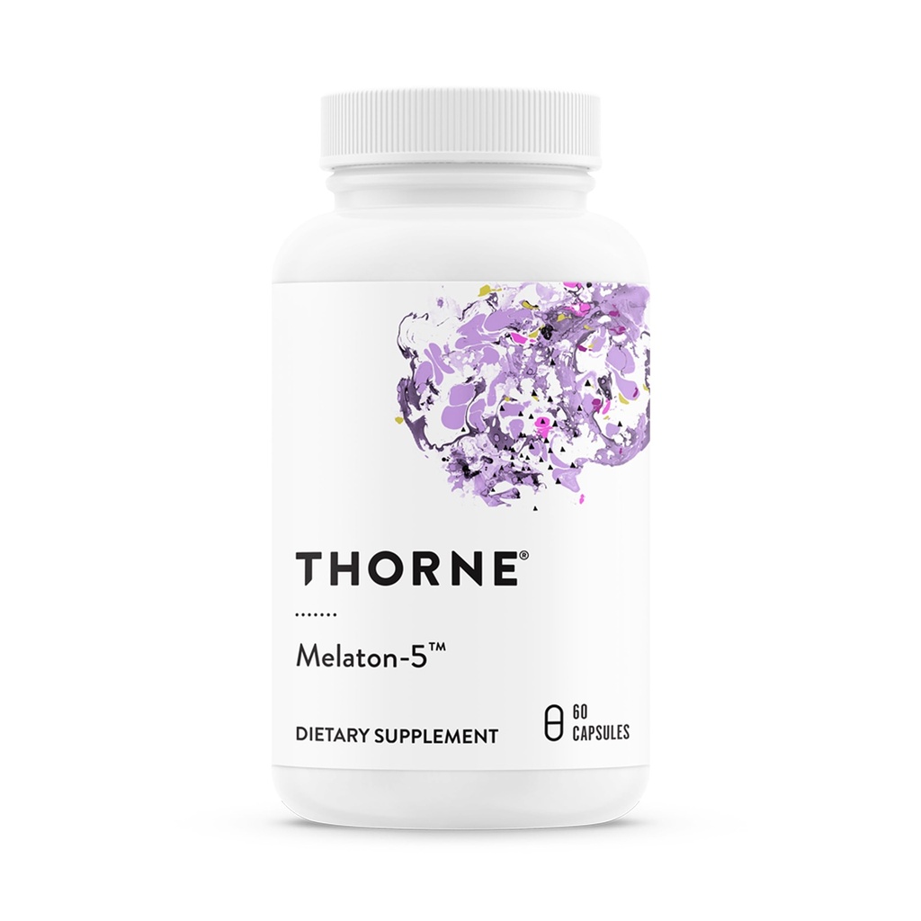 THORNE - Melaton-5-5 mg melatoniinin täydennysosa - tukee normaalia Circadian Rhythms, levollinen uni & rentoutuminen* - kolmannen osapuolen Certified - Gluteeniton, Dairy & Soy-free - 60 kapselia