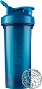 BlenderBottle Classic V2 Shaker Bottle Täydellinen Proteiini Shakes ja Pre Treout, 28-Ounce, Ocean Blue
