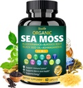 Bualle Organic Sea Moss Capsules with Black Seed Oil, Ashwagandha, Blackderwrack, Inkivääri & Burdock Root 