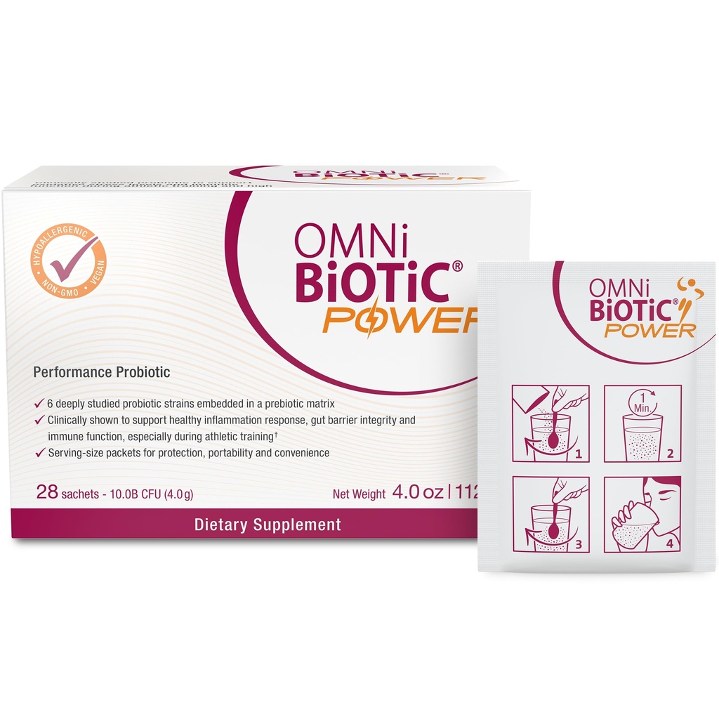 Power High Performance Daily Probiotic Supplement - Probiootti jauhe magnesiumsitraatti aktiivisen elämäntapa - tukee Gut Health, lihasten Recovery, ja energia - Vegan, ei-GMO (30 Servings)