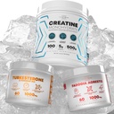Fadogia Agrestis+ Performance Creatiini Monohydraatti Powder Supplement + Turkesterone & Tongkat Ali Gluteeniton, ei-GMO, Vegaani (60 kapselia)