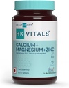 Kalsium Magnesiumia ja sinkkiä sisältävät tabletit, joissa on D3-vitamiinia, naisten ja miesten kalsiumlisää, luun terveyttä ja niveltukea varten, 60 kalsiumtablettia.