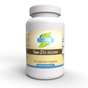 Prioritet Ett vitaminer Sol D3 10 000 90 vegetariska kapslar - Den mest biotillgängliga formen av vitamin D (kolekalciferol).