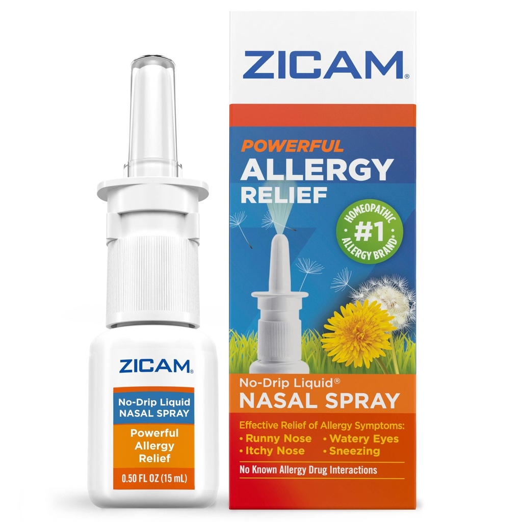 Zicam Allergy Relief No-Drip Liquid Nasal Spray Non-Drowsy, 0,5 Ounce