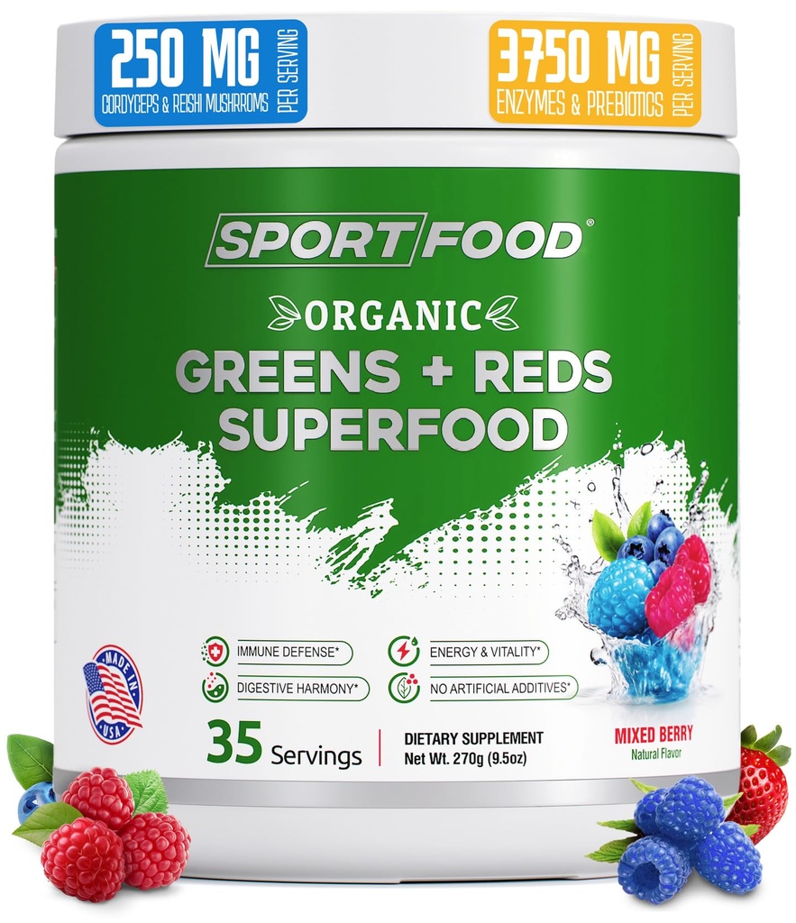 Organic Greens & Reds Superfood Powder 