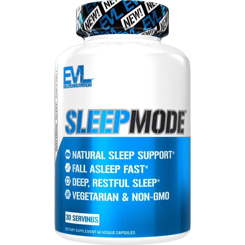 Evlution Nutrition Herbal Complex Sleep Lisäravinteet aikuisille Hellä uni tuki Aikuisten melatoniini pillereitä Valerian L-Tryptophan Lemon Balm ja enemmän - rauhallinen kapselit - 30 Tarjoilut
