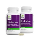 Terry Luonnollisesti Tri-jodi - Aid Kilpirauhasen terveys Kalium Iodide & Natrium Iodide - Aids Hormonitasapaino molekyylijodi Kelp - Brain & Energy Support - 12.5mg, 180 kapselia (paketti 2)