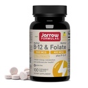 Jarrow Formulas Methyl B-12 1000 MCG och Methyl Folate 400 MCG, Extra Strength, Cellular Energy Metabolism och Cardiovascular Health Formel (1) Med P-5-P, 100 Chewable Tablets, Upp till en 100-dagars leverans