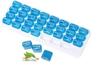 31 Dag Månatlig Pill Organizer, Portable Pill Medicine fall Box Holder för daglig medicin / vitamin / fiskoljor / tillägg
