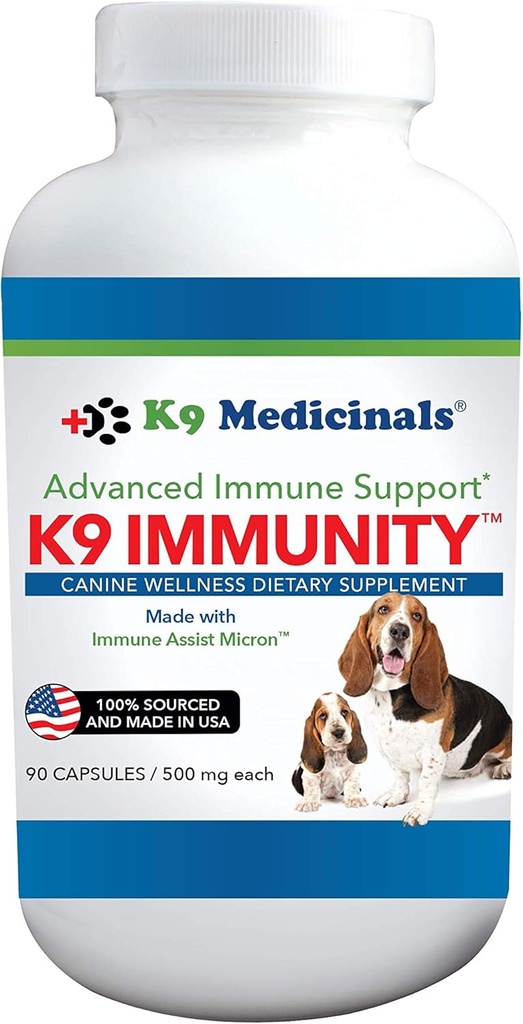 K9Medials K9 Immuniteettikapselit - 90 kreivi, valkoinen (IMS-CAP-90)