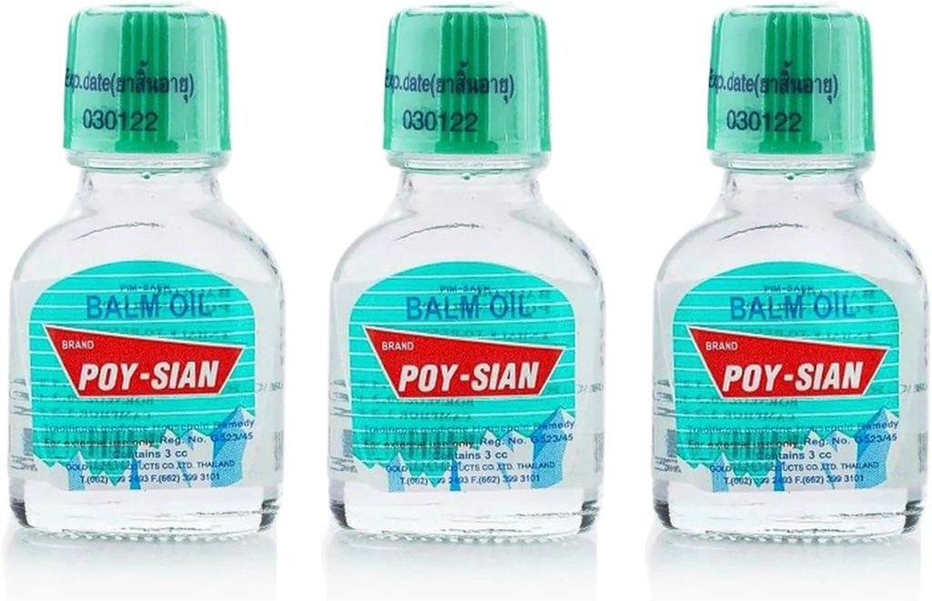 POY-SIAN Thai PIM-Saen Balm Oil 3ml (paketti 3)