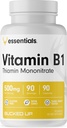 Bucked Up B1-vitamiini 500 mg kapselit, Essentials (90 Servings)