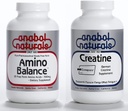 Anabol Naturals Energy Stack: Amino Balance 100 g Pure Powder & Creapure Creatine 100 g Pure Powder