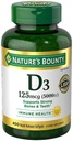 Nature's Bounty Immuuniterveys D3 5000 iu, Nopea Julkaisu 400 Softgels