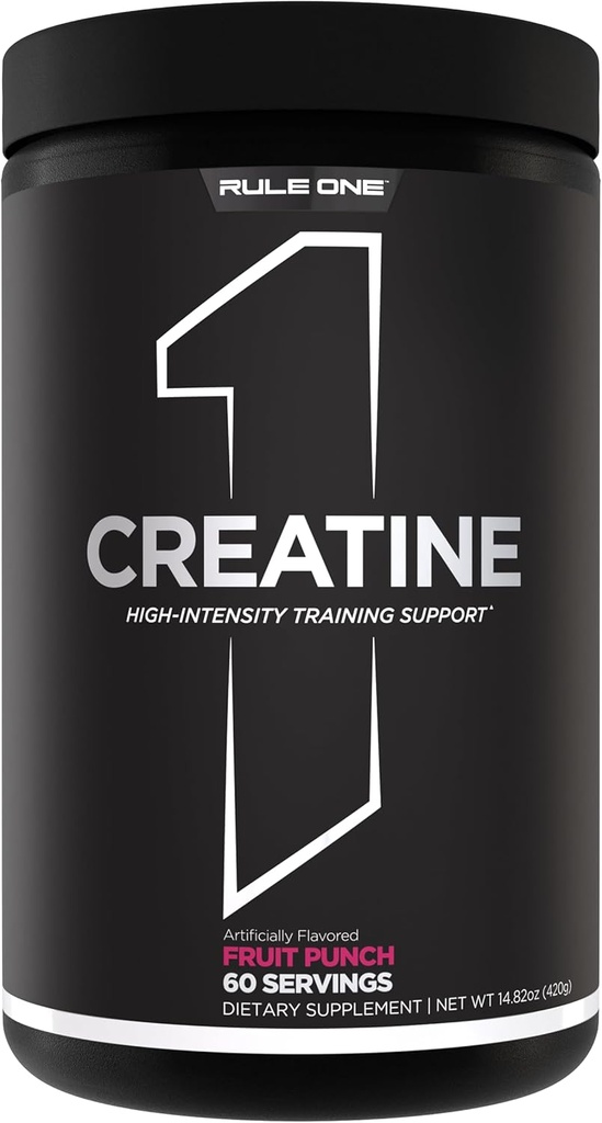 Sääntö 1 Creatine Powder ... Pure Micronized Creatine Monohydraatti korkea-intensity harjoitus ja Lean Body Mass Tuki, maku ja maku (60 tarjoilut, hedelmän lyönti)