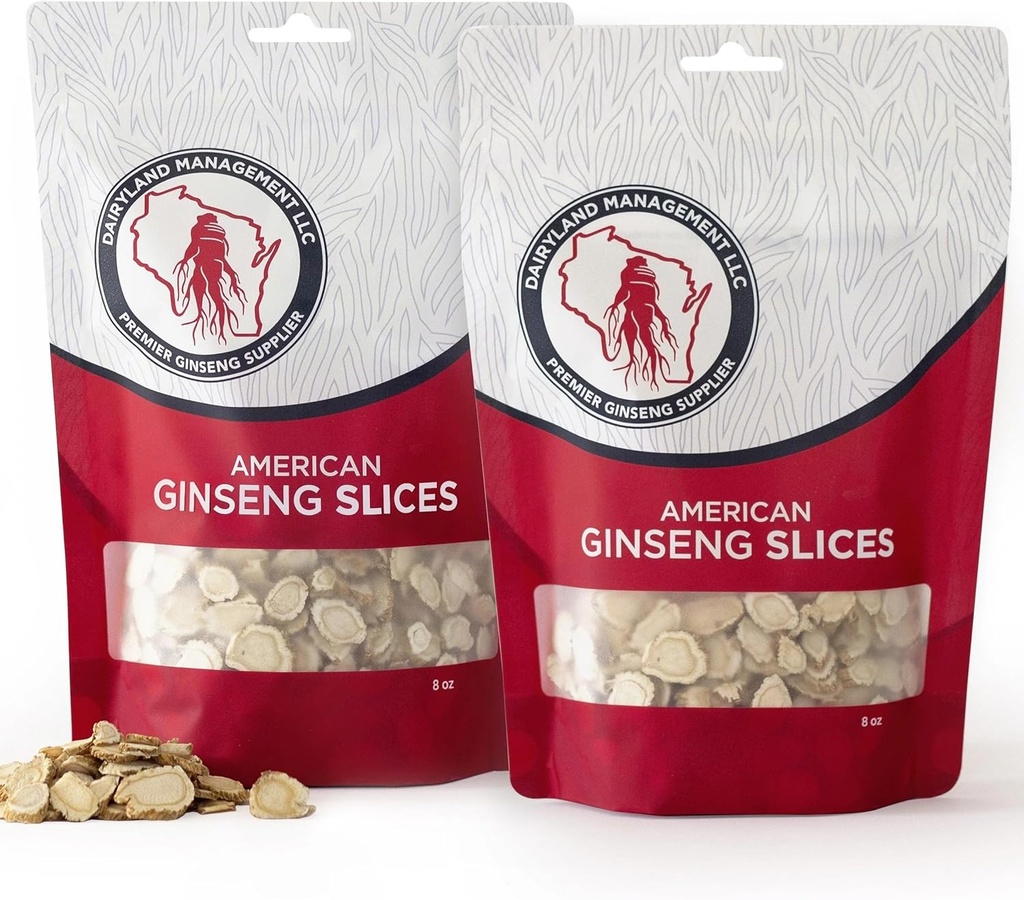 Dairyland American Ginseng Slices - 16 oz Pack Wisconsin Ginseng Slices 