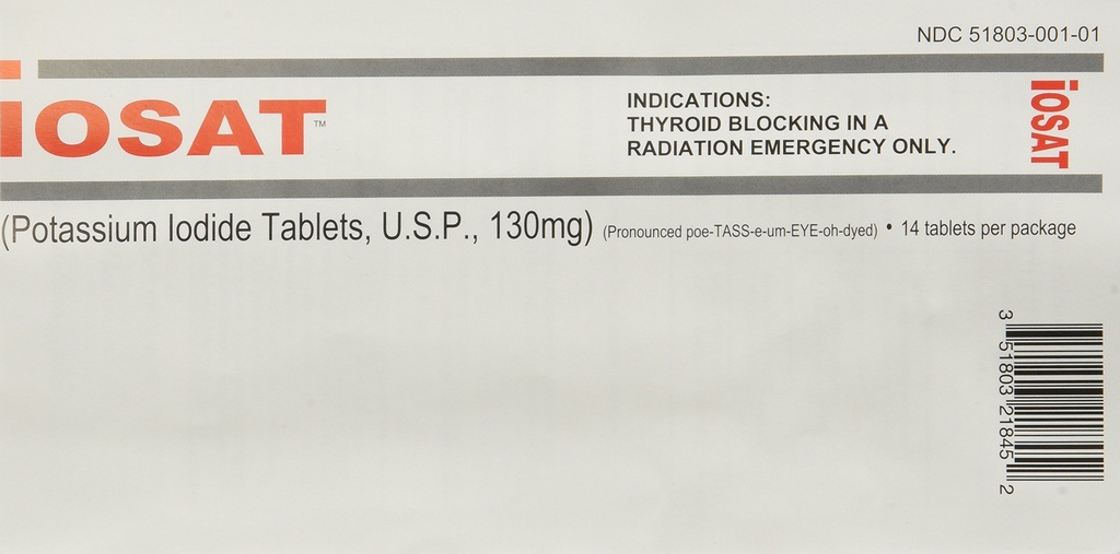 IOSAT 130 mg kaliumjodiditabletit, 5