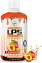 Nutritional Designs LPS Liquid Collagen & Whey Protein Supplement, Sokeriton, ei-GMO Drink, edistää tervettä ihoa ja hiuksia miehille ja naisille. (Kriittinen hoito) Persikka mango