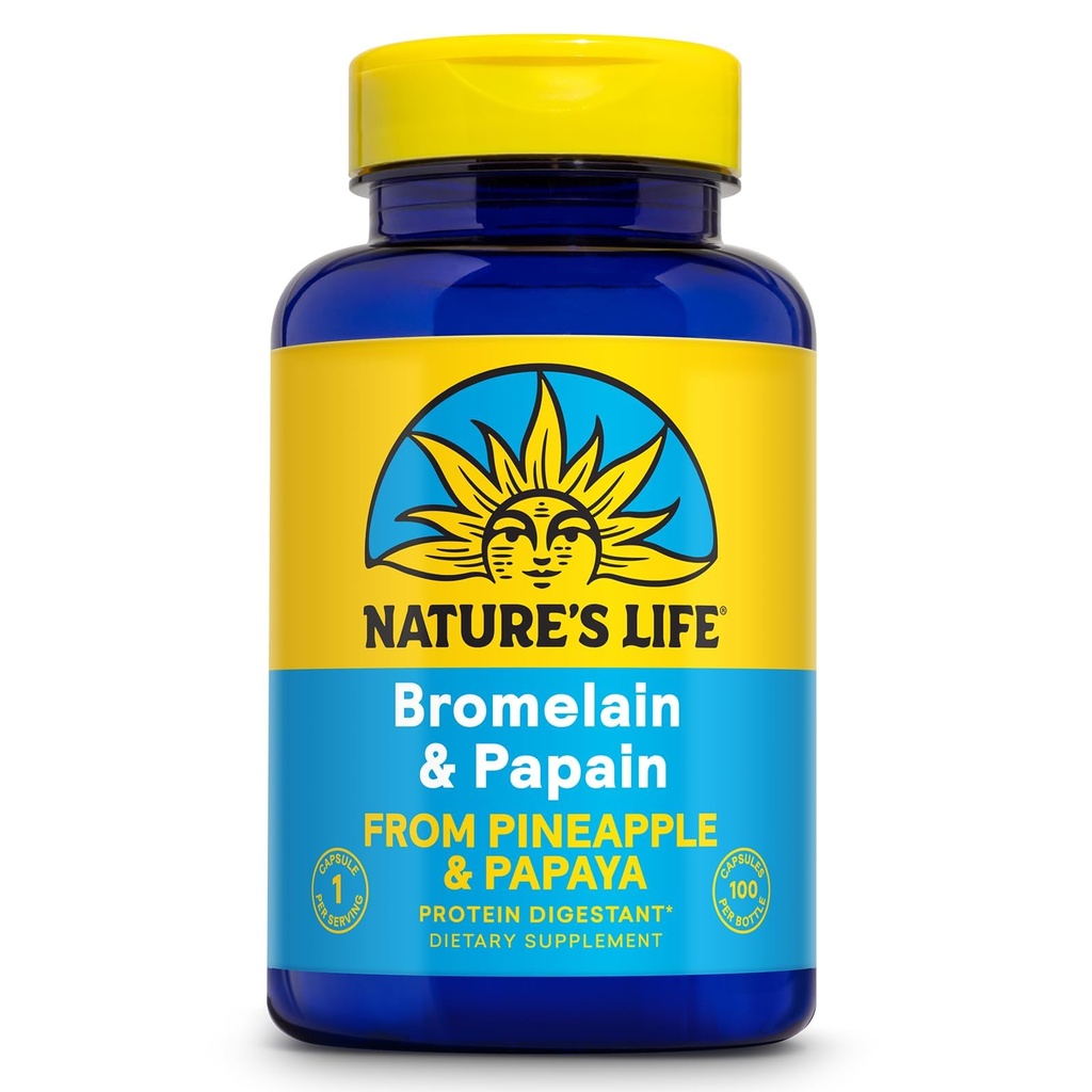 Nature's Life Bromelain & Papain 