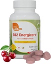Zahler Energizer+ B12-5000 mikrog B12-vitamiini - Luonnollinen Cherry Flavor liukenevat Lozenges - Kosher Gluteeniton ei-GMO B12-vitamiinit 5000 mikrog, energia Boost, Valmistettu Yhdysvalloissa (120 kreivi)