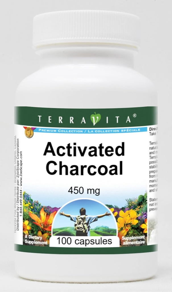 Aktivoitu hiili - 450 mg (100 kapselia, ZIN: 510652) - 3 pakkausta