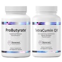Tesseract Medical Research Optimal Gut & Tissue Bundle, Butyric Acid Complex Gastrointestinal ja Curcumin Metabolite Joint Relief Supplement