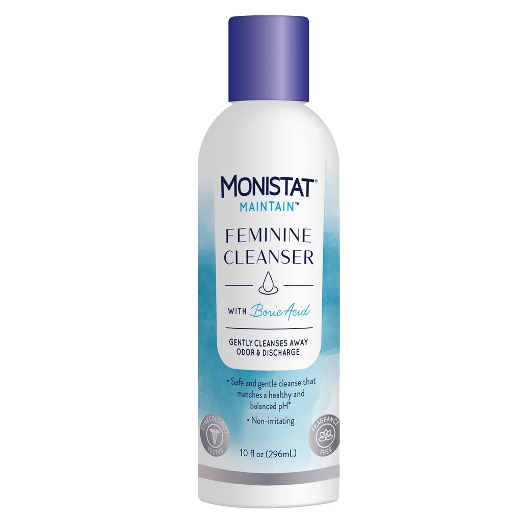 Refresh Probiotic för kvinnor 30 kapslar & Monistat Boric Acid Feminine Cleanser 10 Fl Oz
