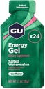 GU Energy Original Sports Nutrition Energy Gel, Suolattu vesimeloni, 26.4 Oz, 24 Count