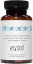 Litium Orotate - 5 mg elementaalilitiumia kasvissyöjäkapselia kohti