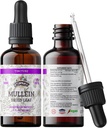 Mullein Tincture Extract, Organic Mullein (Verbascum densiflorum) Kuivattu lehti kasviperäisten täydennysosa kylmäpuristettu Vihannesten Glyceriini 670 mg