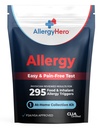 AllergiaHero Comprehensive Food and Environmental Allergia Test Kit 295 Triggers for Aikuinen & Kiputon kotona Allergia testi Kit kanssa tarkkoja tuloksia
