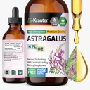 BIO KRAUTER Astragalus Tincture - Astragalus juuriuute Immuunituki - Alkoholi ja sokeriton - Korkea Imeytyminen - Vegan Drops 4 Fl.Oz.