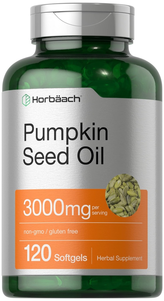 Horbäach kurpitsa siemenöljy ... 3000 mg ... 120 Softgel kapselit...