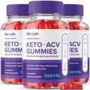 Biolyfe Keto + Gummies,BiolyfeKeto ACV Keto Supplement Gummies - Maximum Strength, Keto+ ACV Gummes, All Natural Support Formula Keto+ACV Advanced Formula, Biolyfe Keto Gummy Arvostelut (3 Pack)