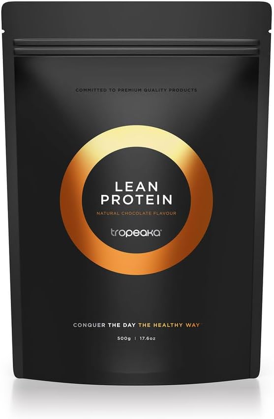 Tropeaka Plant Based Lean Protein Powder för Smoothies & Shakes - Chocolate - Vegan Protein för män och kvinnor, Gluten Free, Dairy Free, Non-GMO, 17.6oz (20 portioner)