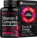 B-vitamiinikompleksikapselit - B-vitamiinit: B1 B2 B3 B6 B7 B9 B12, biotiini, foolihappo, C-vitamiini energia- ja immuunitukilisä, Super B-komplex naisille ja miesten hermosto, 60 kapselia