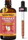 8 Ounce Urinary Tract Infection Treatment for Cats and Dogs - Graduated Dropper (1/4 ML steg upp till 1 ML) Cranberry UTI Supplement, Kidney and Bladder Support, 8 oz