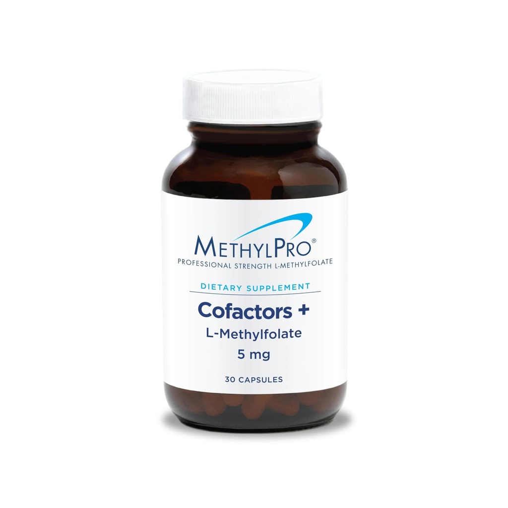 MethylPro L-Metyylifolaatti 5 mg + Cofactors - L Metyylifolaatti Supplement naisten ja miesten, Methylated B9 (5-MTHF) kanssa B6 ja B12 aivojen terveyttä, Focus, ja rauhallinen - 30 kapselia (paketti 1)